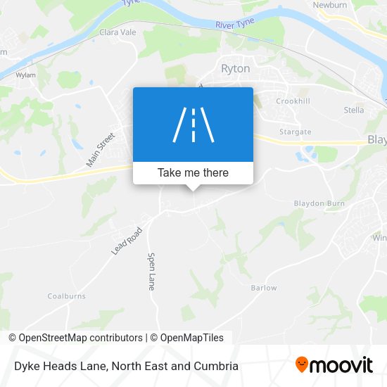 Dyke Heads Lane map