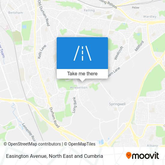 Easington Avenue map