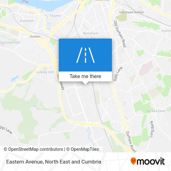 Eastern Avenue map