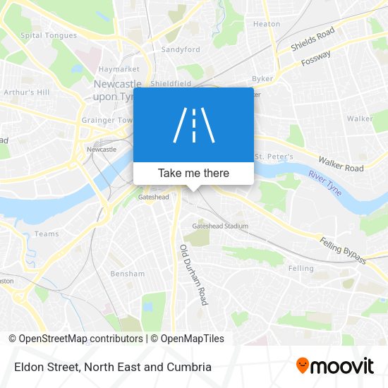 Eldon Street map