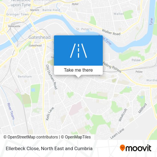 Ellerbeck Close map