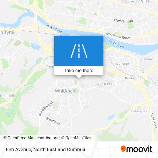 Elm Avenue map