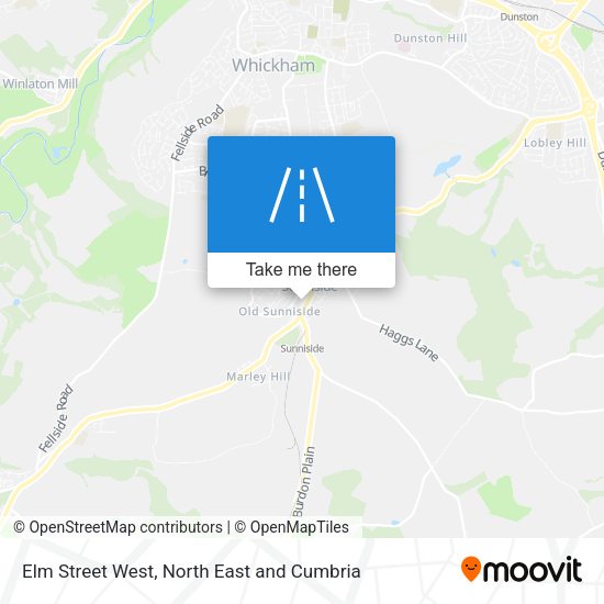 Elm Street West map