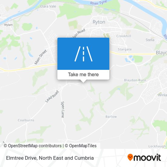 Elmtree Drive map