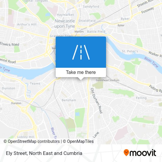 Ely Street map