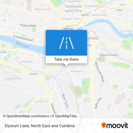 Elysium Lane map