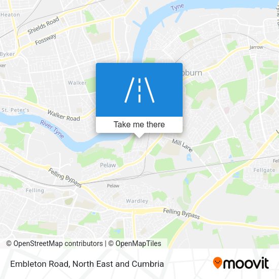 Embleton Road map
