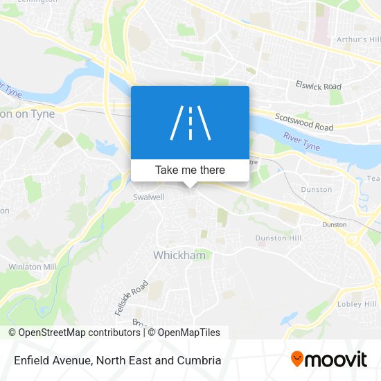 Enfield Avenue map