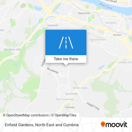 Enfield Gardens map