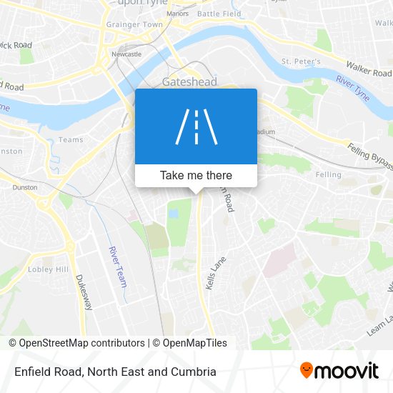 Enfield Road map
