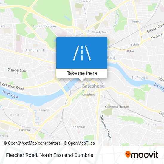 Fletcher Road map