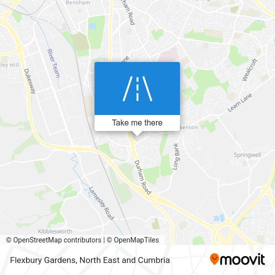 Flexbury Gardens map