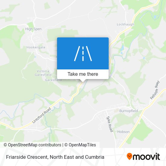 Friarside Crescent map