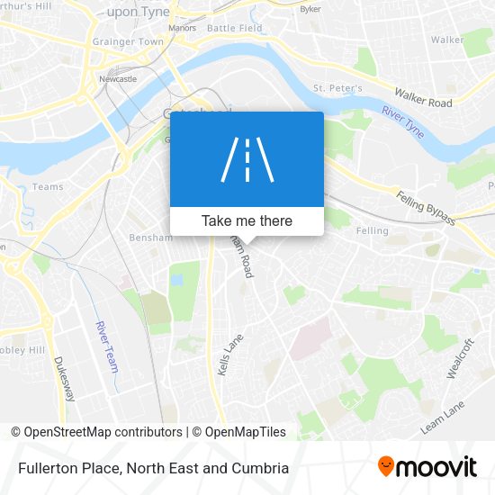 Fullerton Place map