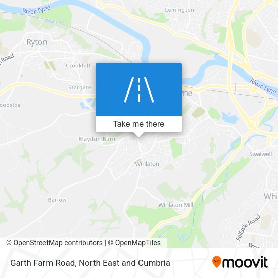 Garth Farm Road map