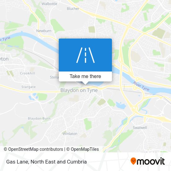 Gas Lane map