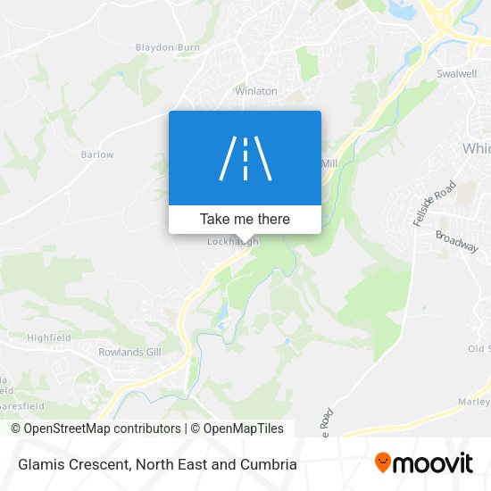 Glamis Crescent map