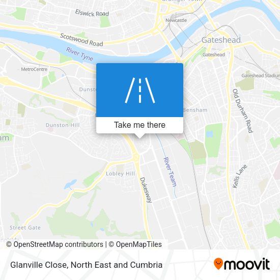 Glanville Close map