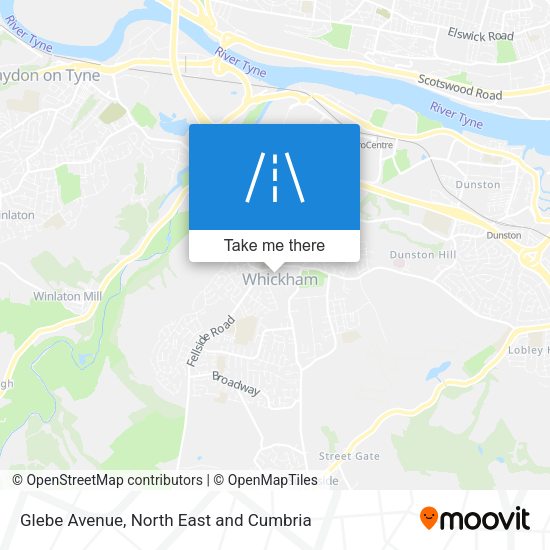 Glebe Avenue map