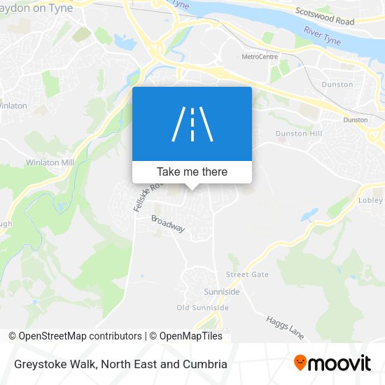Greystoke Walk map