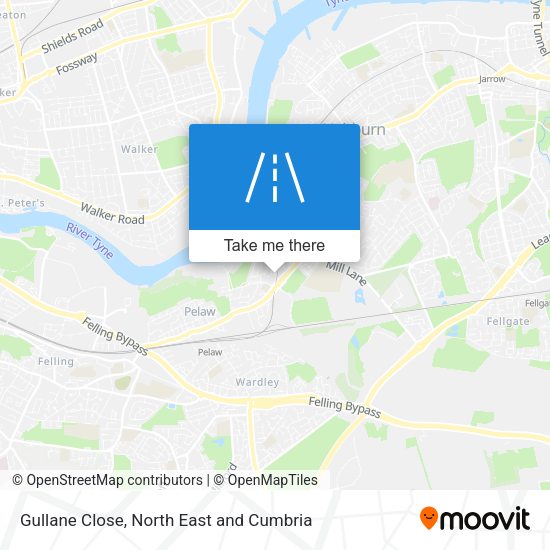 Gullane Close map