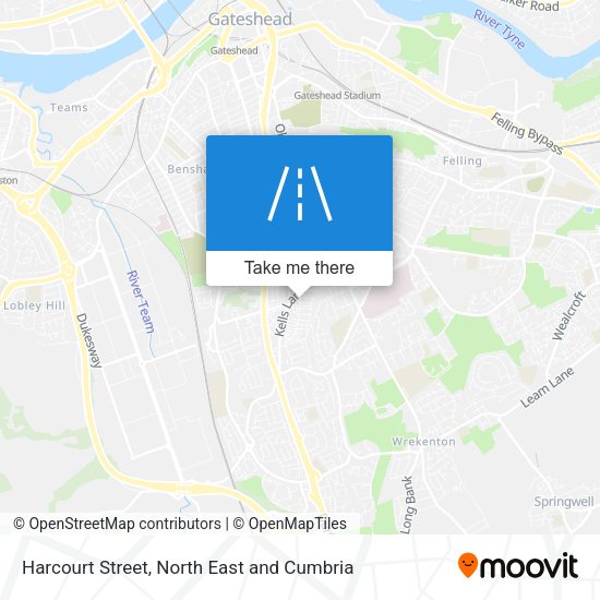 Harcourt Street map