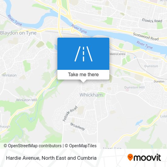 Hardie Avenue map