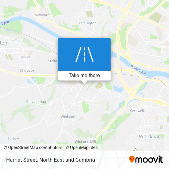 Harriet Street map