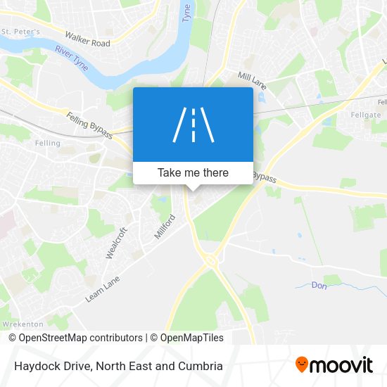 Haydock Drive map