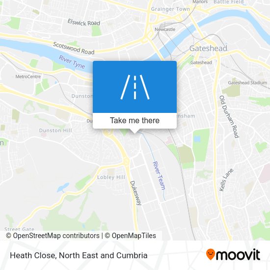 Heath Close map