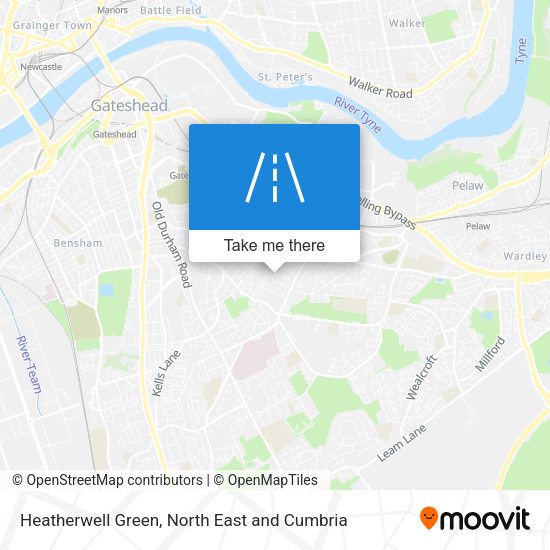 Heatherwell Green map