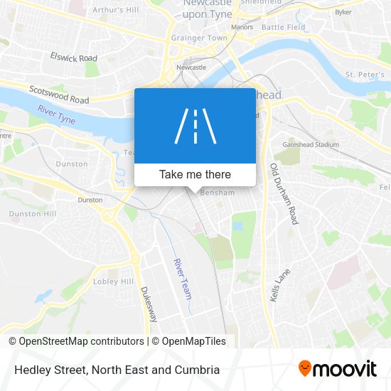 Hedley Street map