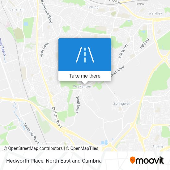 Hedworth Place map
