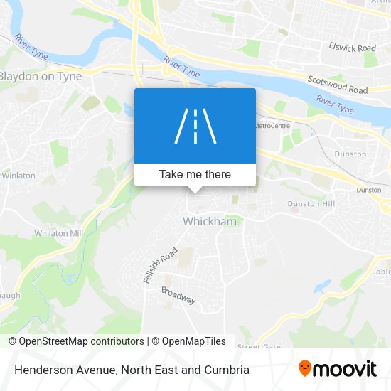 Henderson Avenue map
