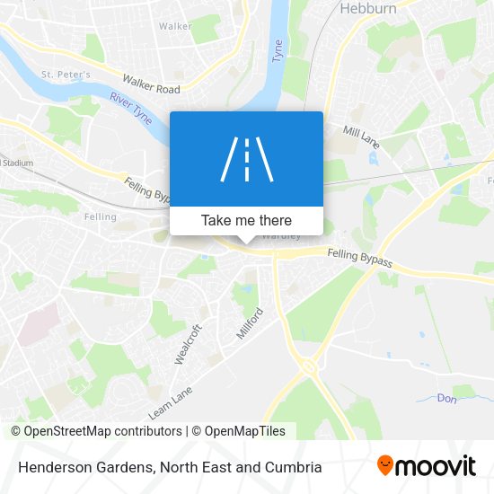 Henderson Gardens map