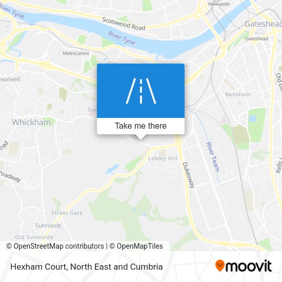Hexham Court map