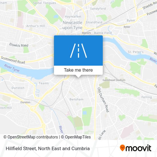 Hillfield Street map
