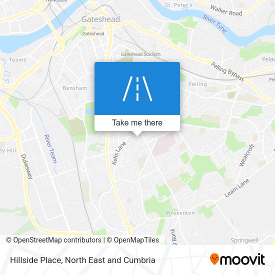 Hillside Place map