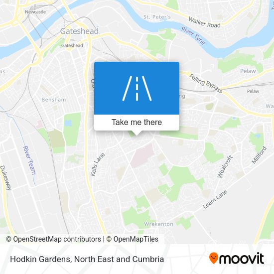Hodkin Gardens map