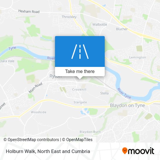 Holburn Walk map