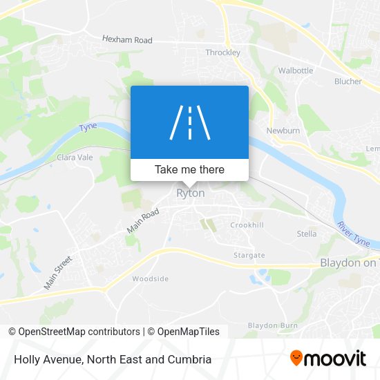 Holly Avenue map