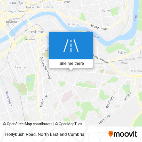Hollybush Road map