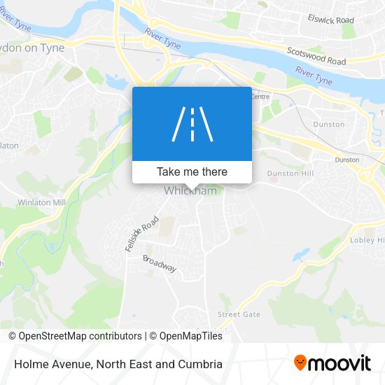 Holme Avenue map