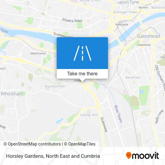 Horsley Gardens map