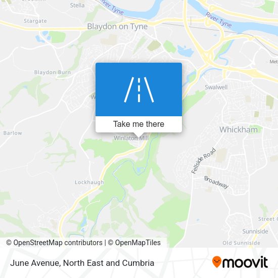 June Avenue map
