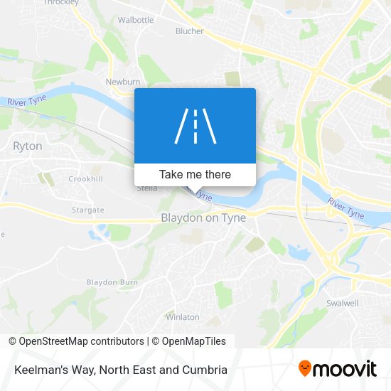 Keelman's Way map