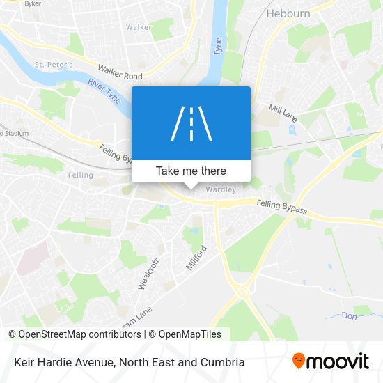 Keir Hardie Avenue map