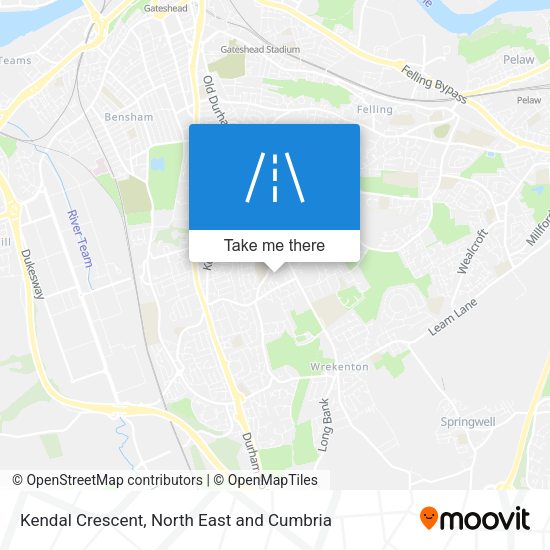 Kendal Crescent map