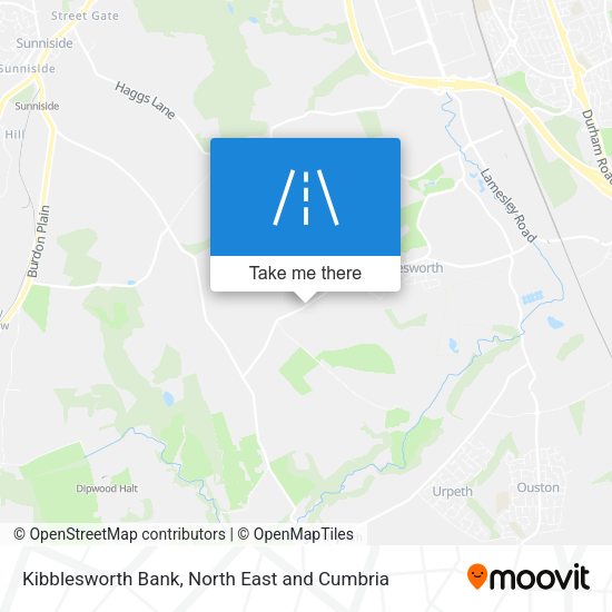 Kibblesworth Bank map