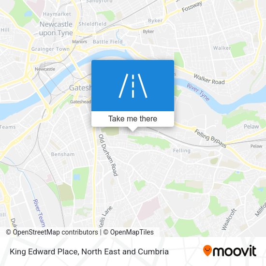 King Edward Place map